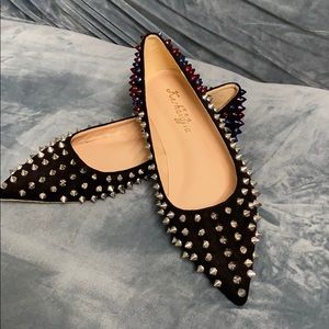 New studded pointy flats sz 5
